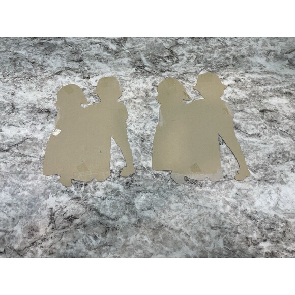 7 Vintage Amscan Thanksgiving Cardboard Cutouts Die Cut Pilgrims Pumpkins Turkey - Picture 7 of 11